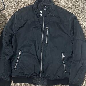 H&M Men's Black Bomber Jacket